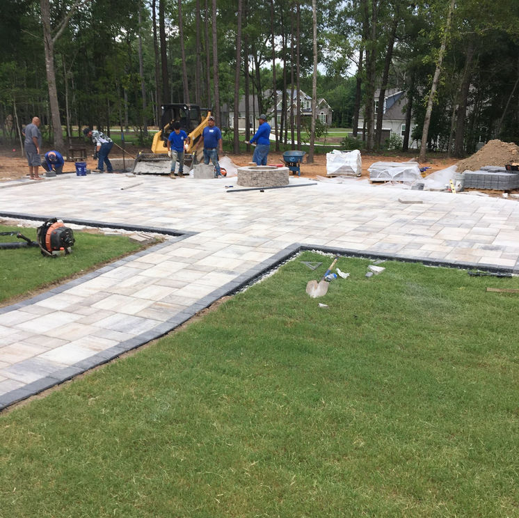 Large-Scale Paver Installation