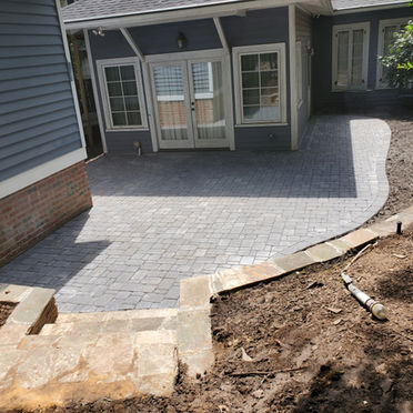 Patio off the French Doors
